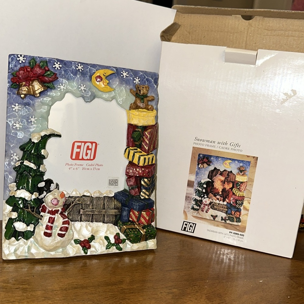 Brand new never used Christmas photo frame